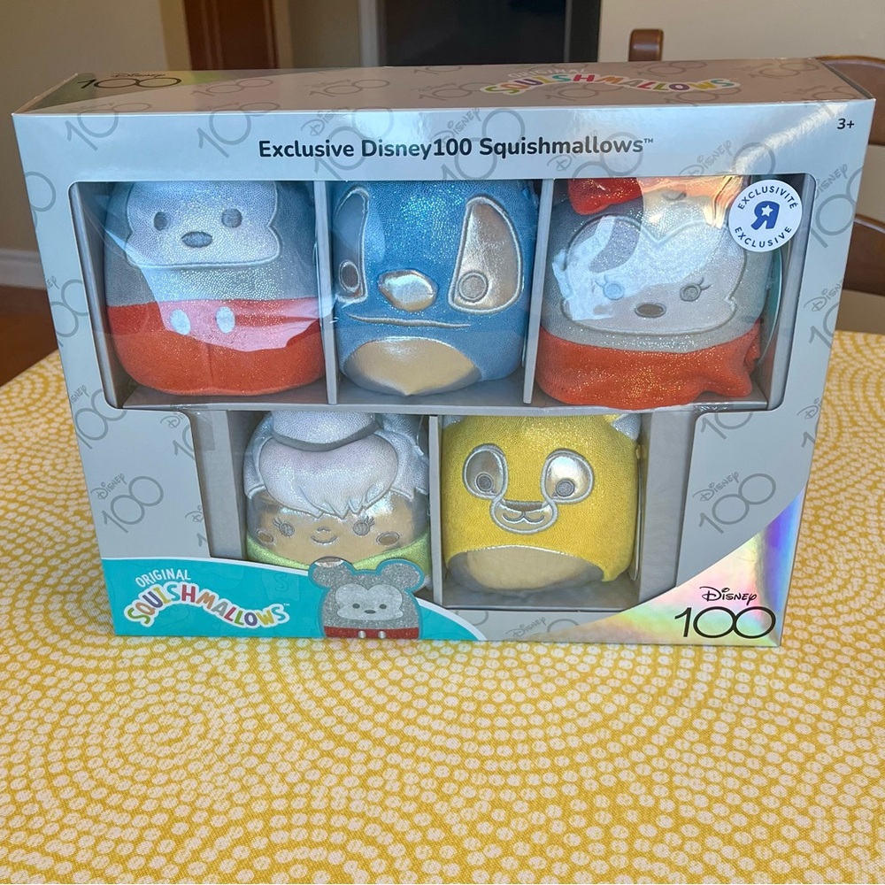 Exclusive Disney100 Squishmallows 5” 5 Pack